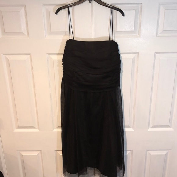 Eliza J black chiffon cocktail dress - Picture 2 of 10